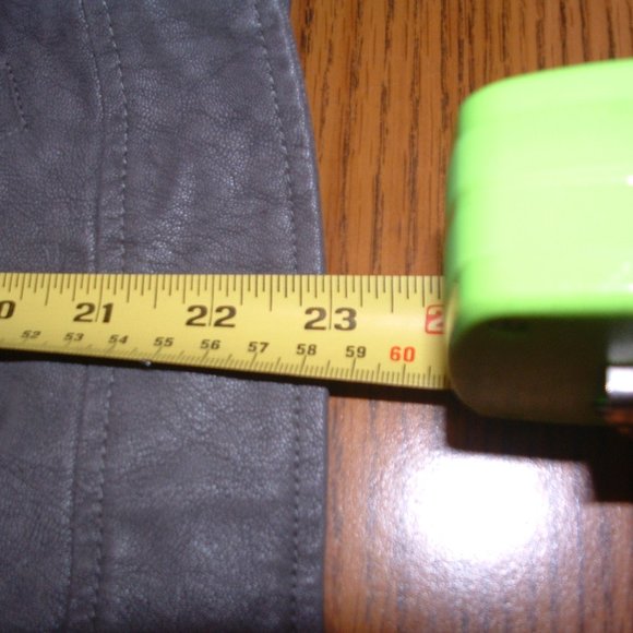 Loft Size 16 Gray Faux Nubuck Leather Moto Jacket (NWT) - Picture 9 of 14